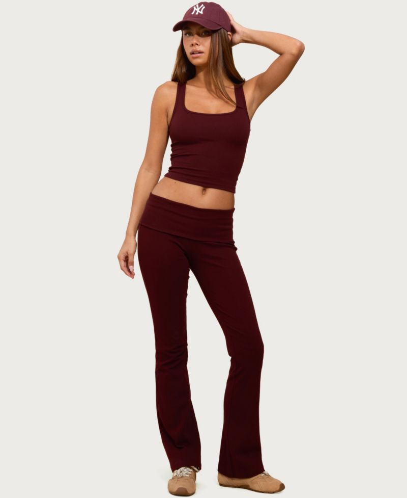 Women's Linda Ribbed Scoop Neck Tank Top