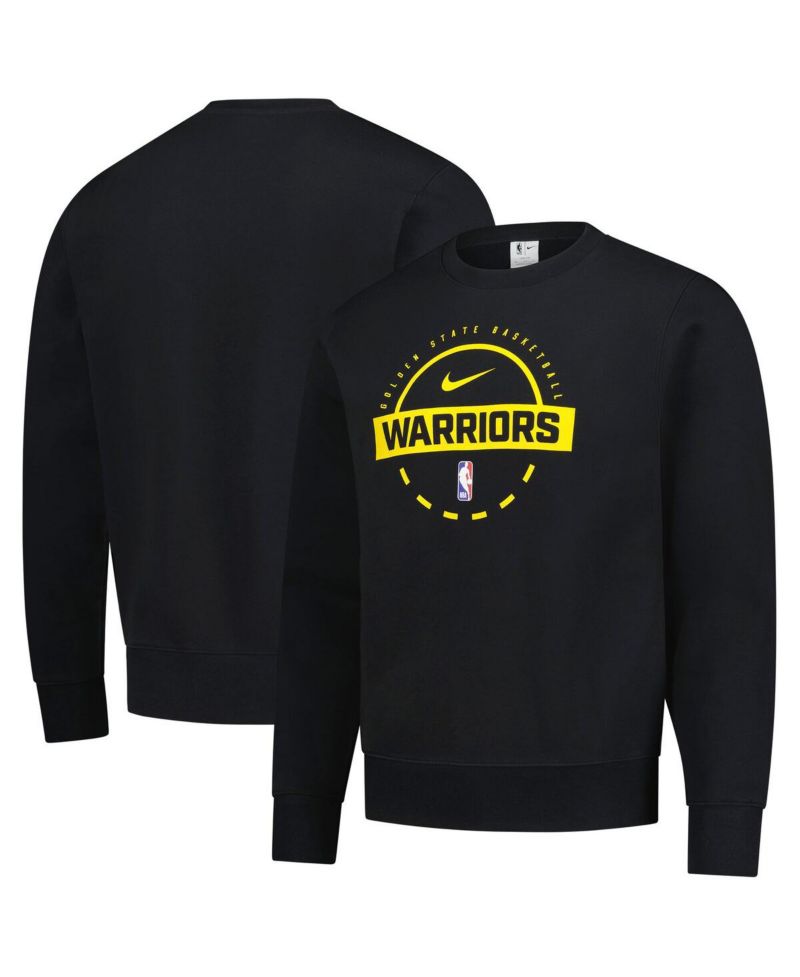 Men's Black Golden State Warriors 2025/26 Authentic Practice Club Sweatshirt