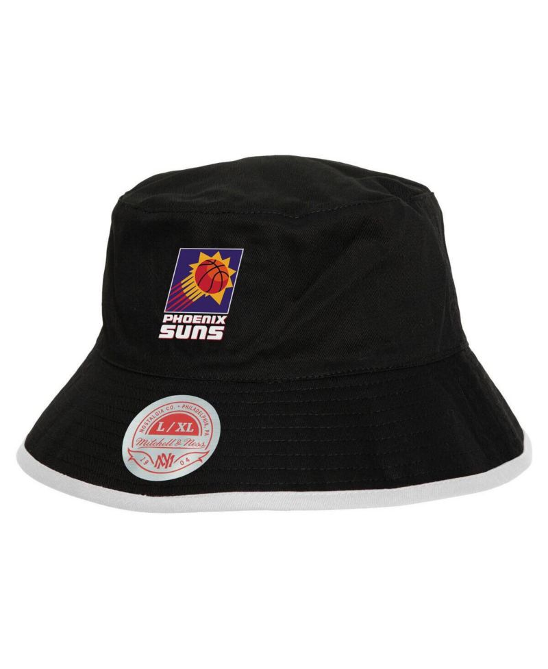 Men's Black/Purple Phoenix Suns Flip It Reversible Bucket Hat