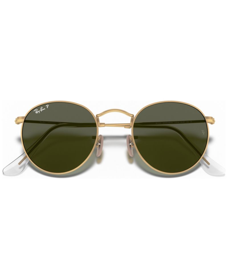 Men's Polarized Sunglasses, Round Metal RB3447
