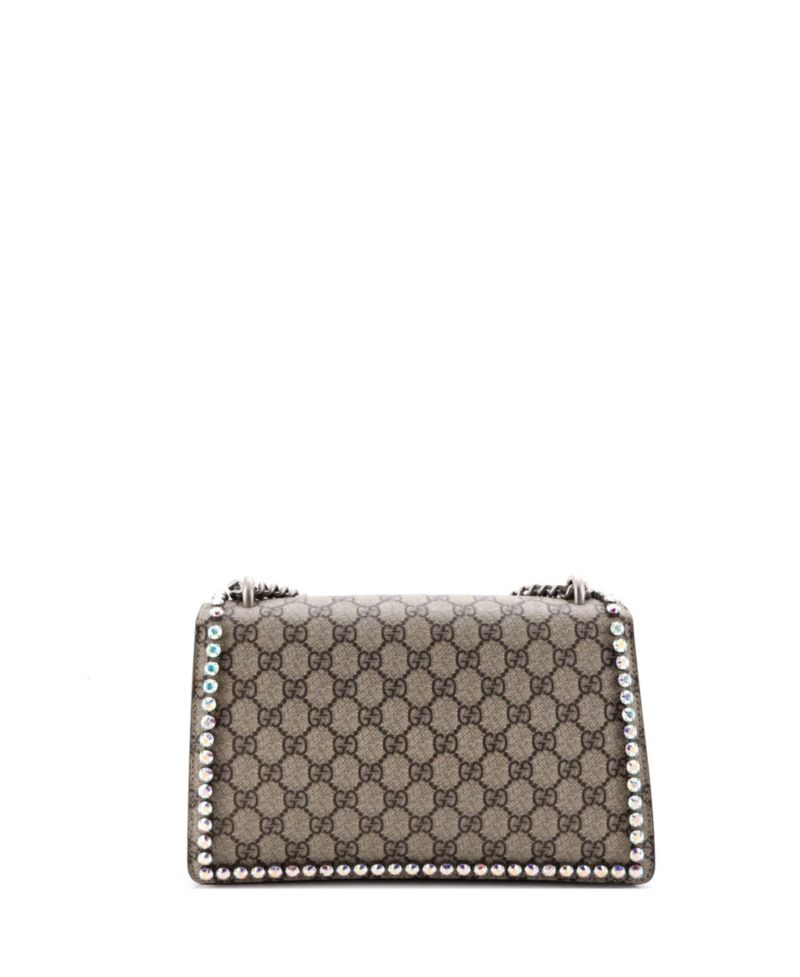 Medium Dionysus Bag Crystal Embellished GG Coated Canvas