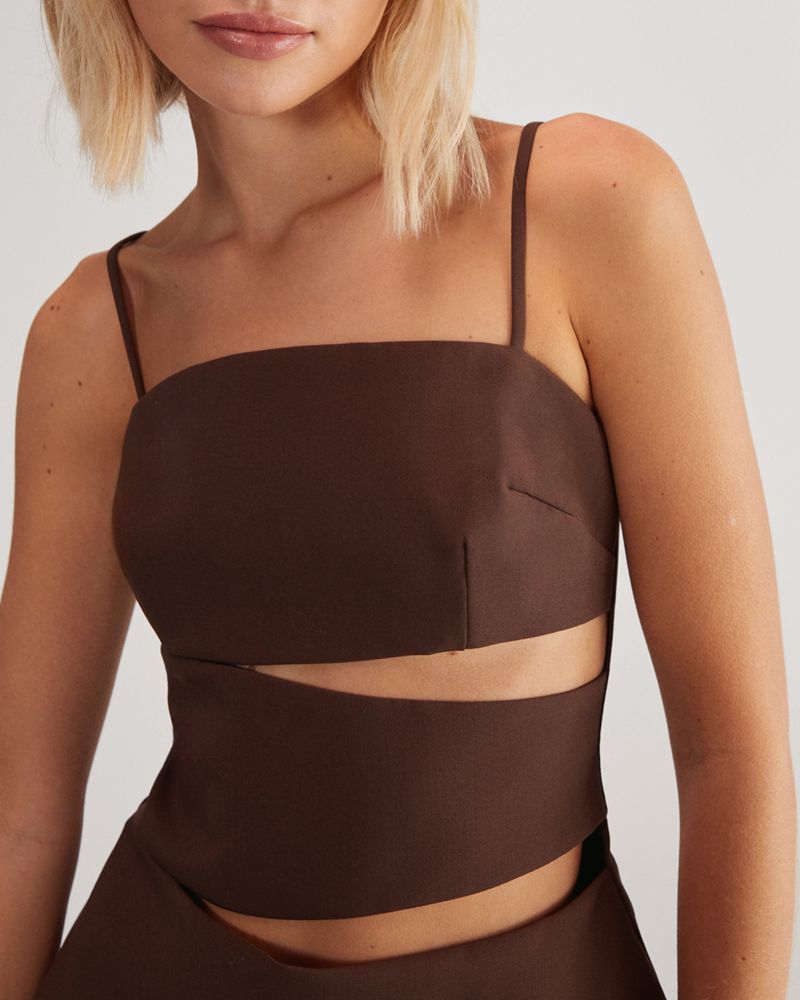 Premium Tailored Cut Out Longline Top