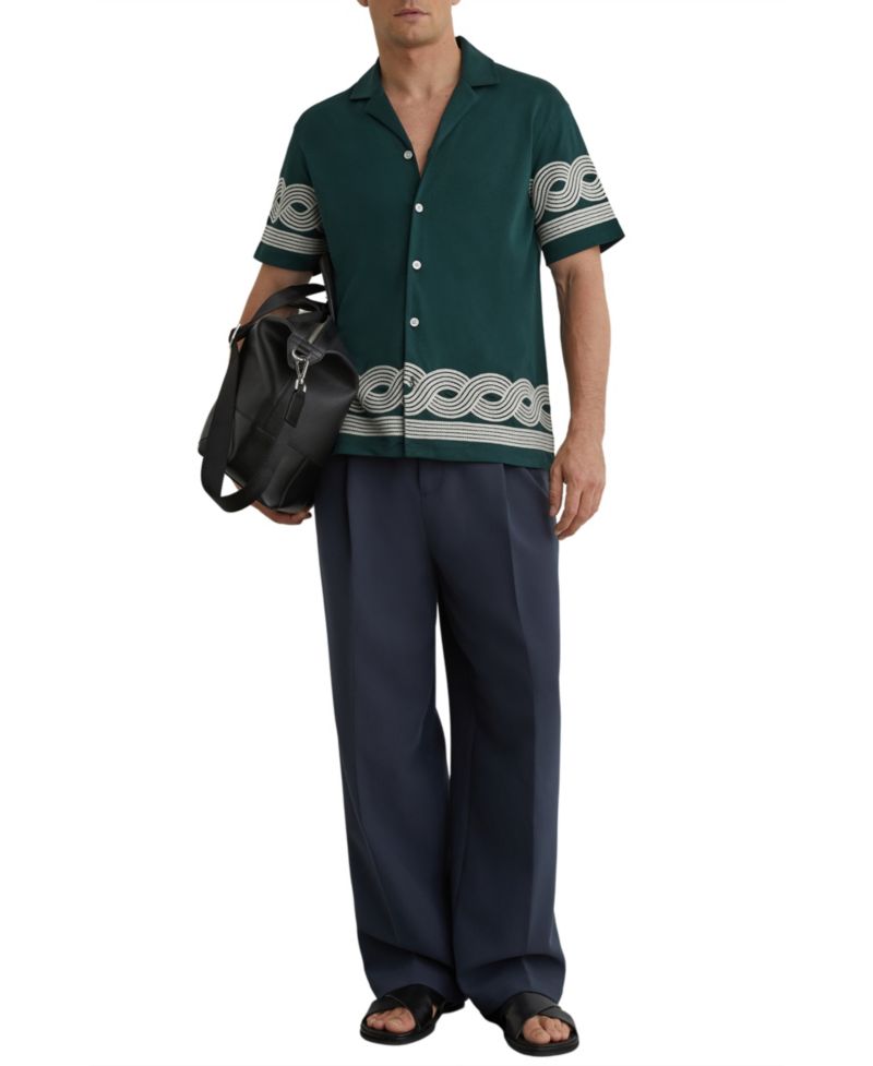 Men's Arden Embroidered Cuban Shirt