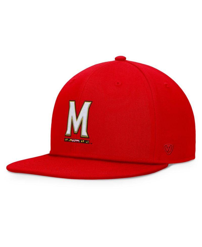 Men's Red Maryland Terrapins Fundamental Snapback Hat