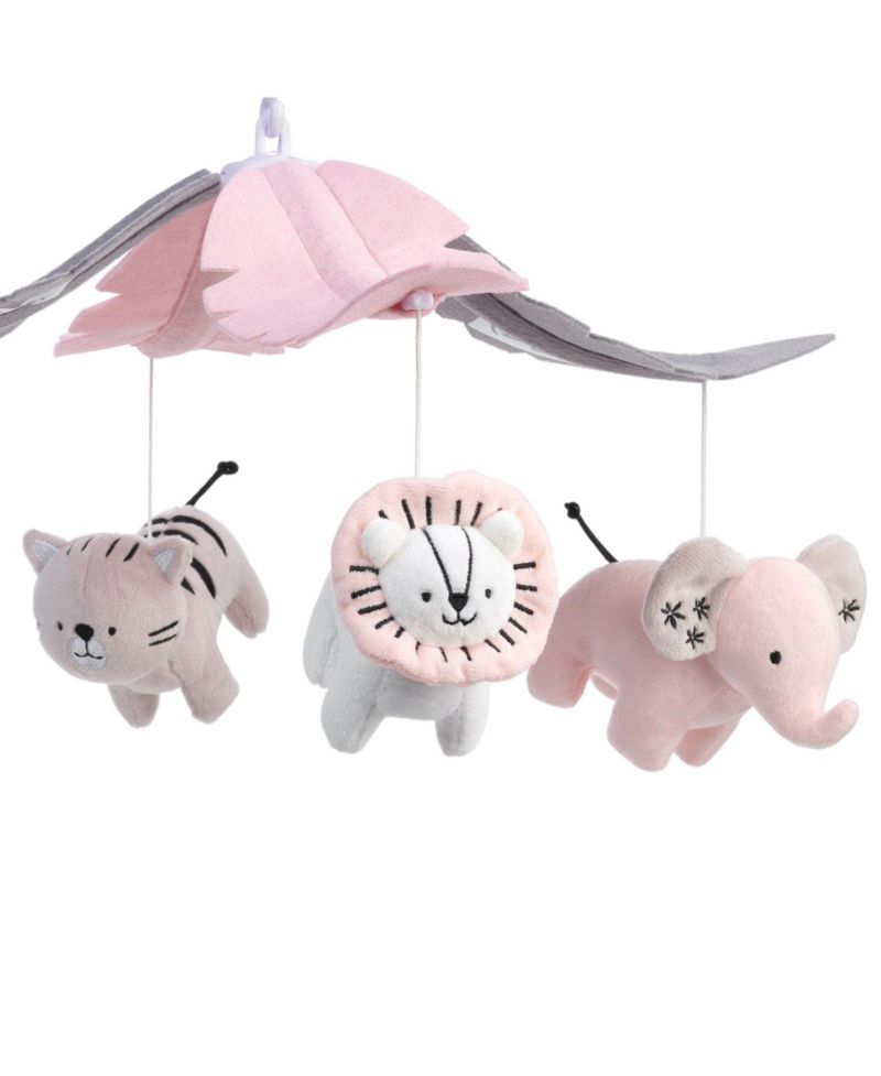Happy Jungle Musical Safari Animals Crib Mobile