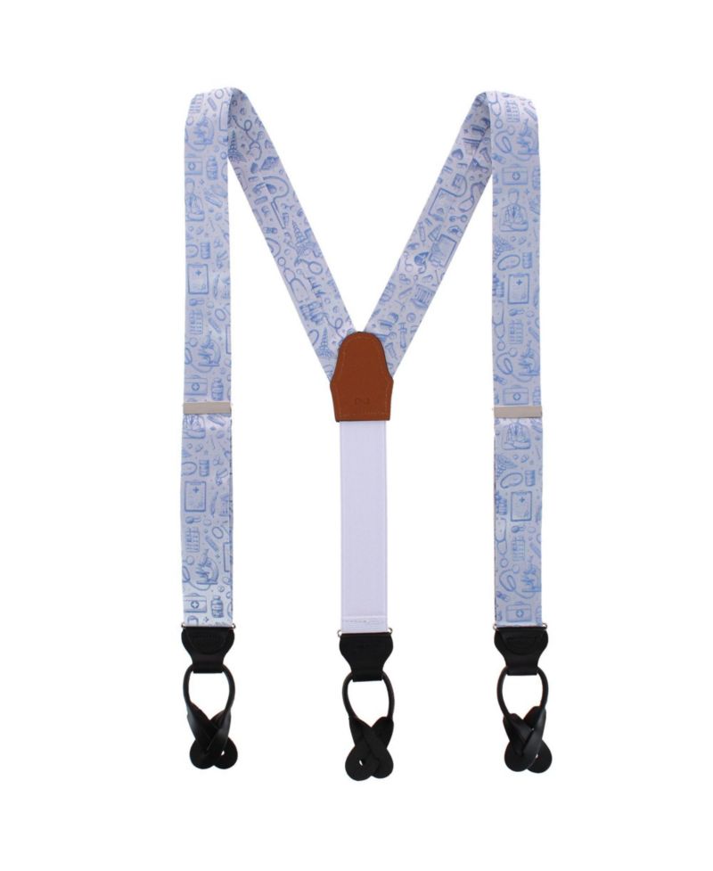 Medical Alert Silk Novelty Suspenders