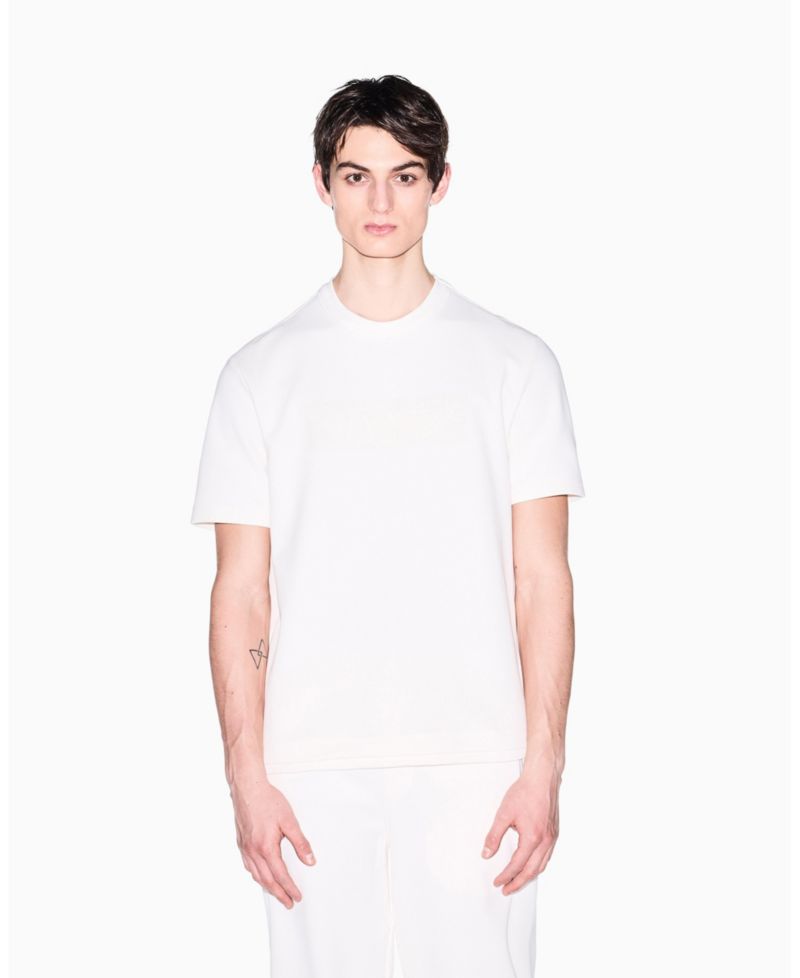 Men's White Edition Short Sleeve Layered Sweater