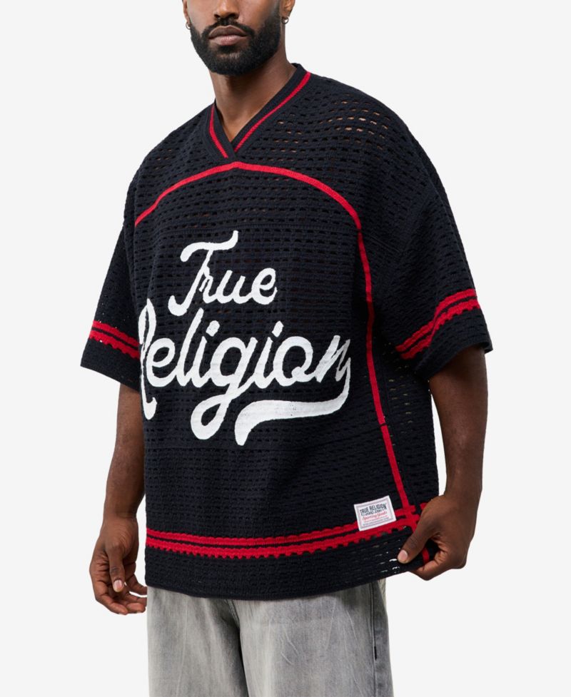 Men's Crochet Football Jersey