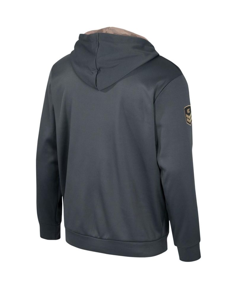 Men's Charcoal Oklahoma State Cowboys OHT Military-Inspired Appreciation Pullover Hoodie