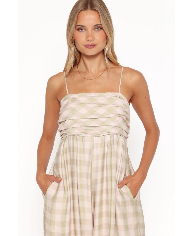 Women's Pricilla Square-Neck Sleeveless Wide-Leg Jumpsuit