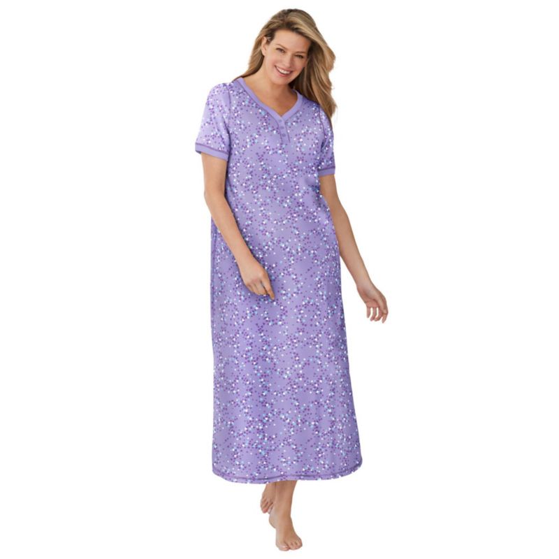 Women's Long Henley Sleepshirt
