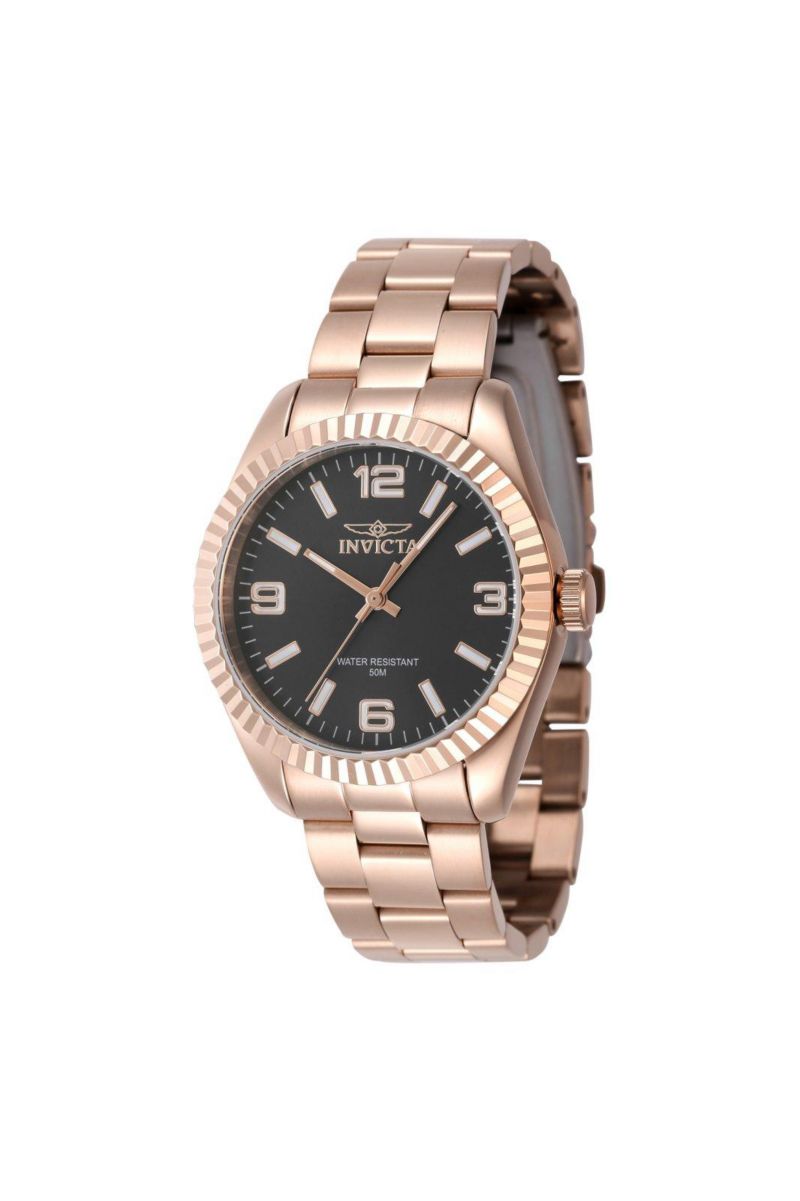 Women's 47476 Specialty Quartz 3 Hand Black Dial Watch
