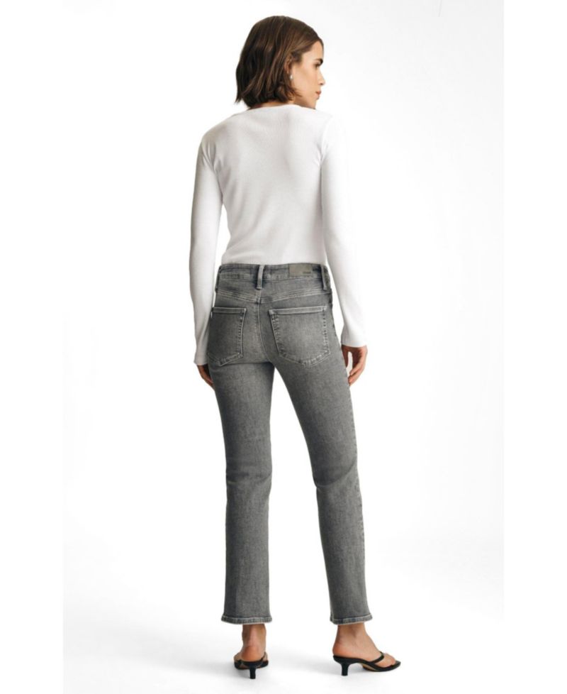 Women's Kendra High Rise Straight Leg In Grey Used Flex Blue