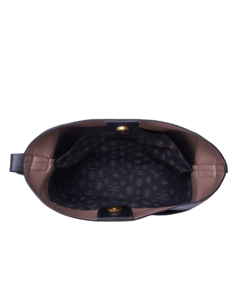 Midnight Quilted Suede Small Tote Bag