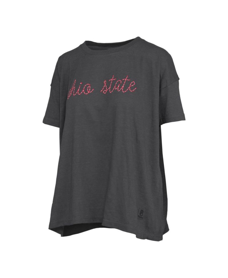 Women's Ohio State Buckeyes Swirl Script Oversized T-Shirt