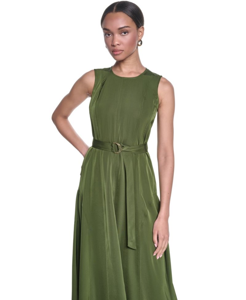 Women's Twill Midi Dress