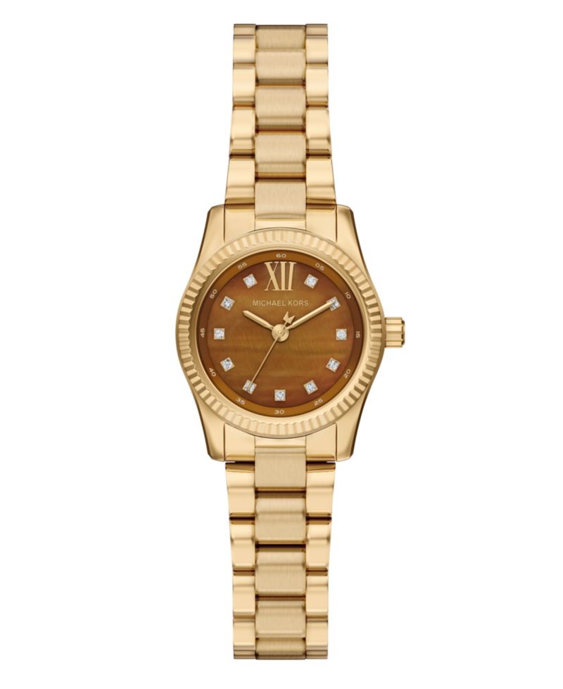 Women's Lexington Three-Hand Gold-Tone Stainless Steel Watch, 26mm
