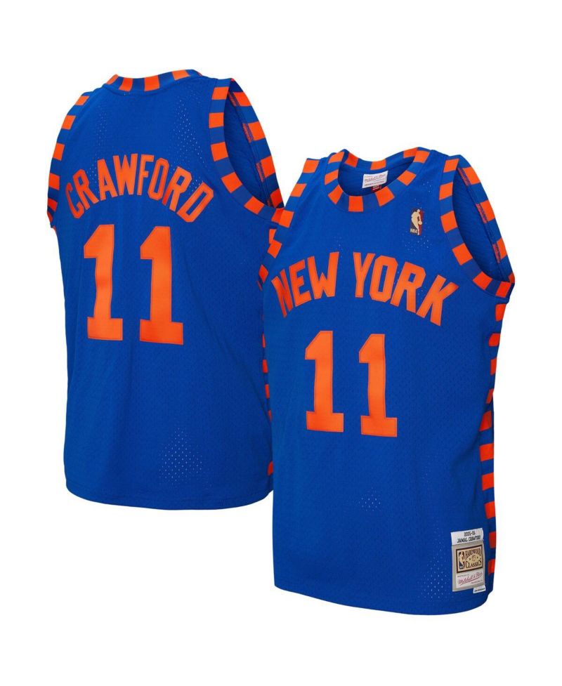 Men's Jamal Crawford Blue New York Knicks 2005/06 Hardwood Classics Swingman Jersey