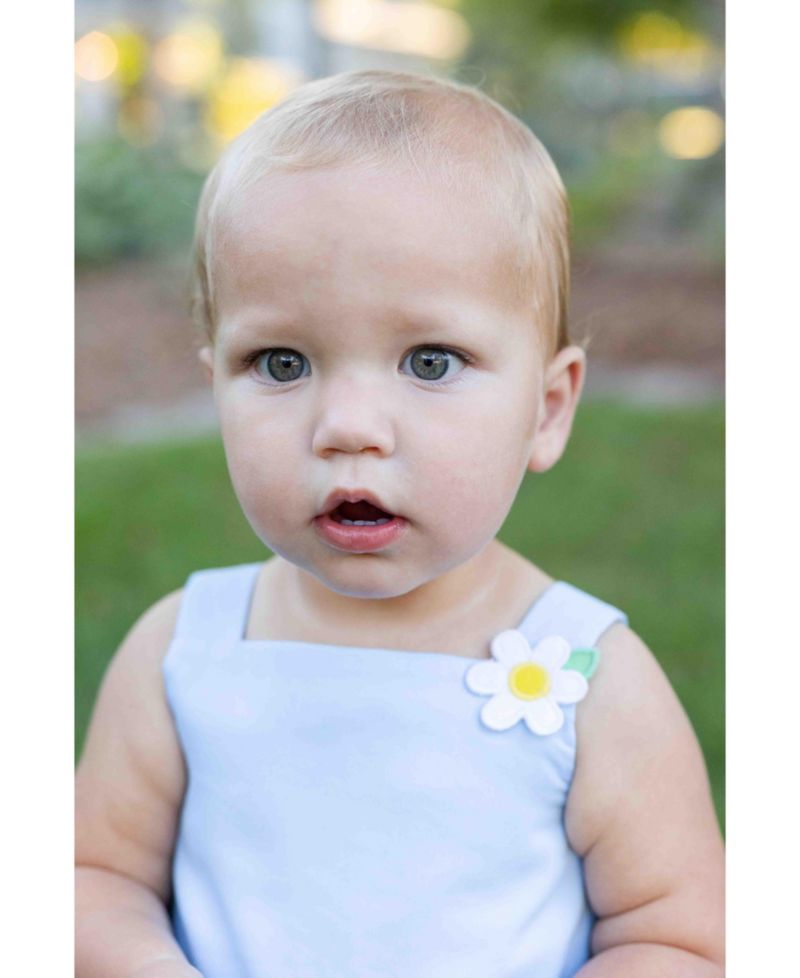Baby Girl Pique Dress and Bloomer with Daisies