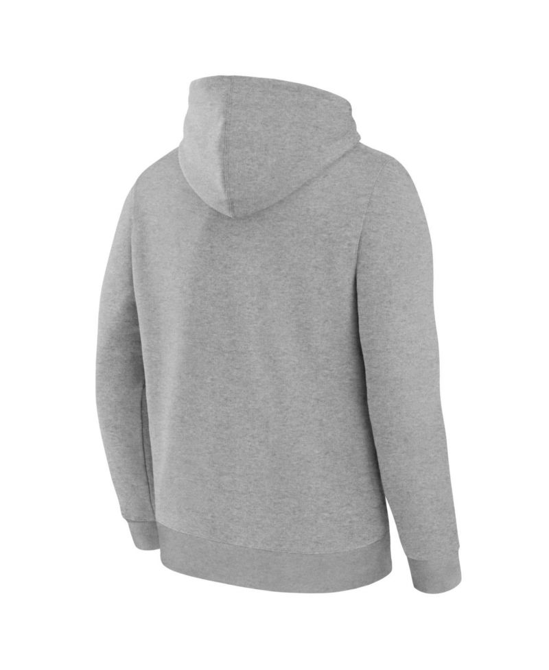 Men's Heather Gray Los Angeles Dodgers Lock-Up Legacy Hoodie