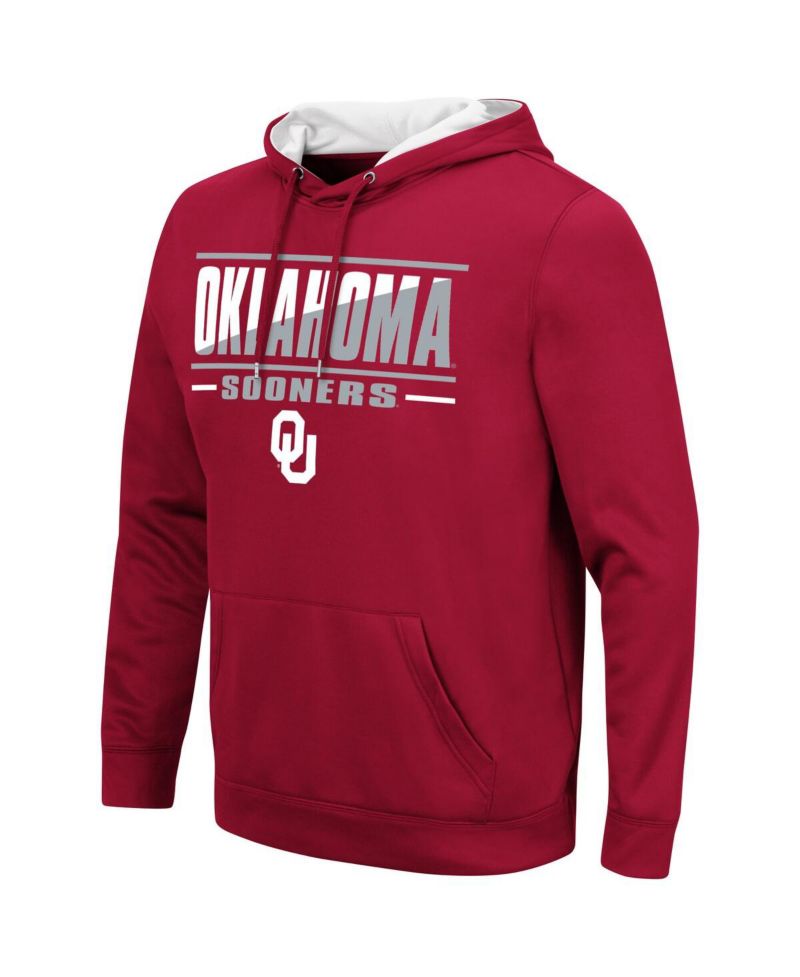 Men's Oklahoma Sooners Slash Stack 2.0 Pullover Hoodie