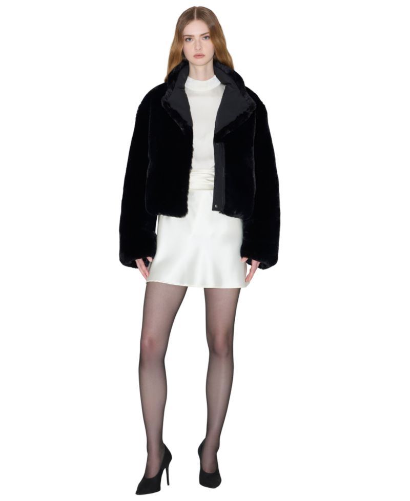 Women's Adair Reversible Faux Fur Trim Puffer Jacket