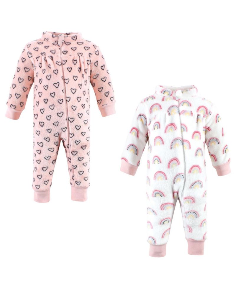 Baby Girls Plush Jumpsuits