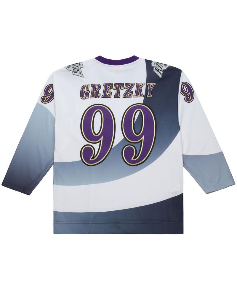 Men's Wayne Gretzky White Los Angeles Kings Big & Tall 1995-96 Blue Line 2.0 Jersey