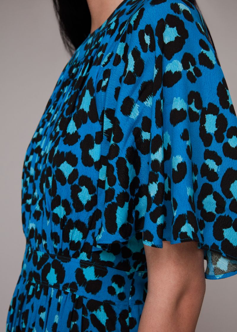 Women's Painted Leopard Amelia Midi Dress