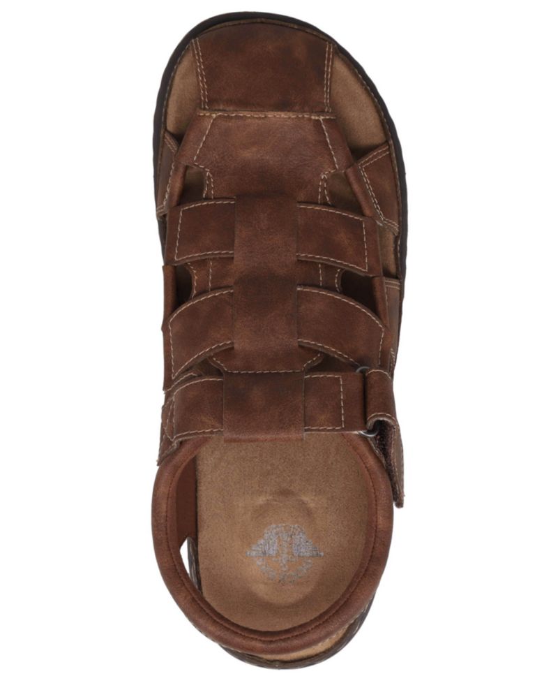 Men's Sarasota Tumbled Full Grain Moc Toe Sandal