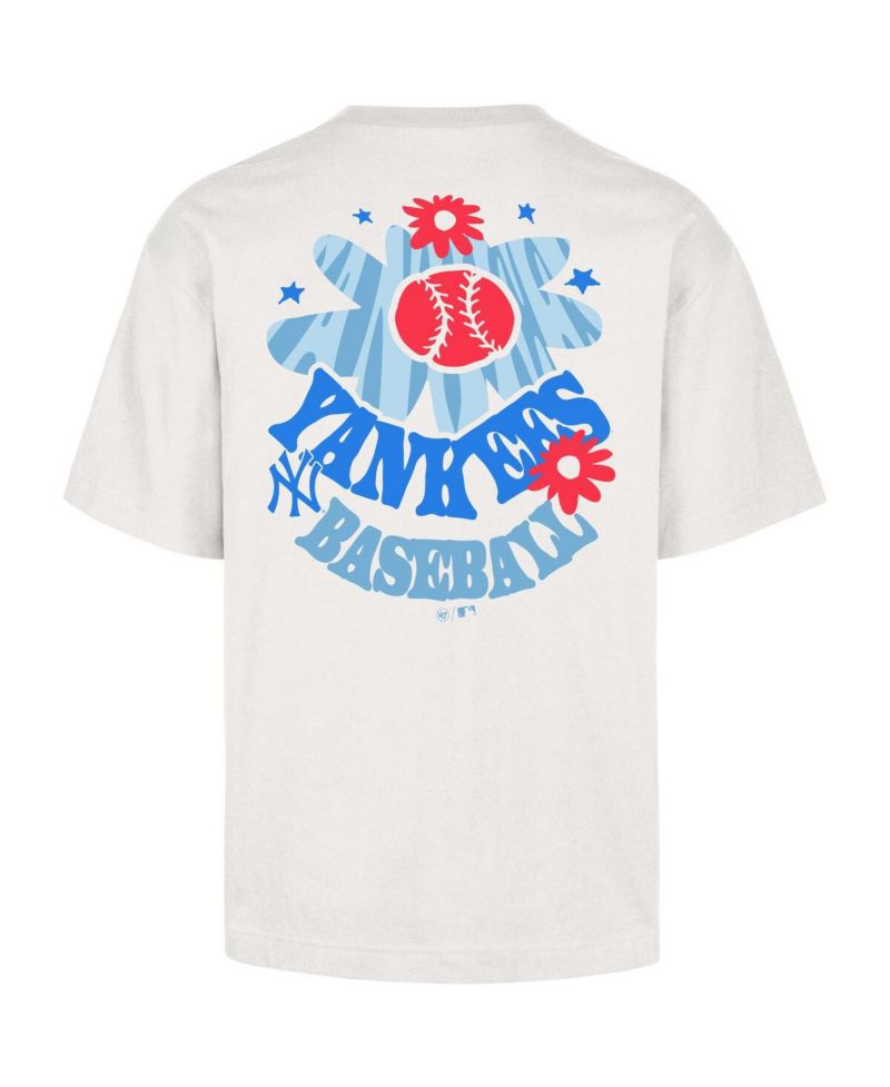 Men's Cream New York Yankees Flora Foundation T-Shirt