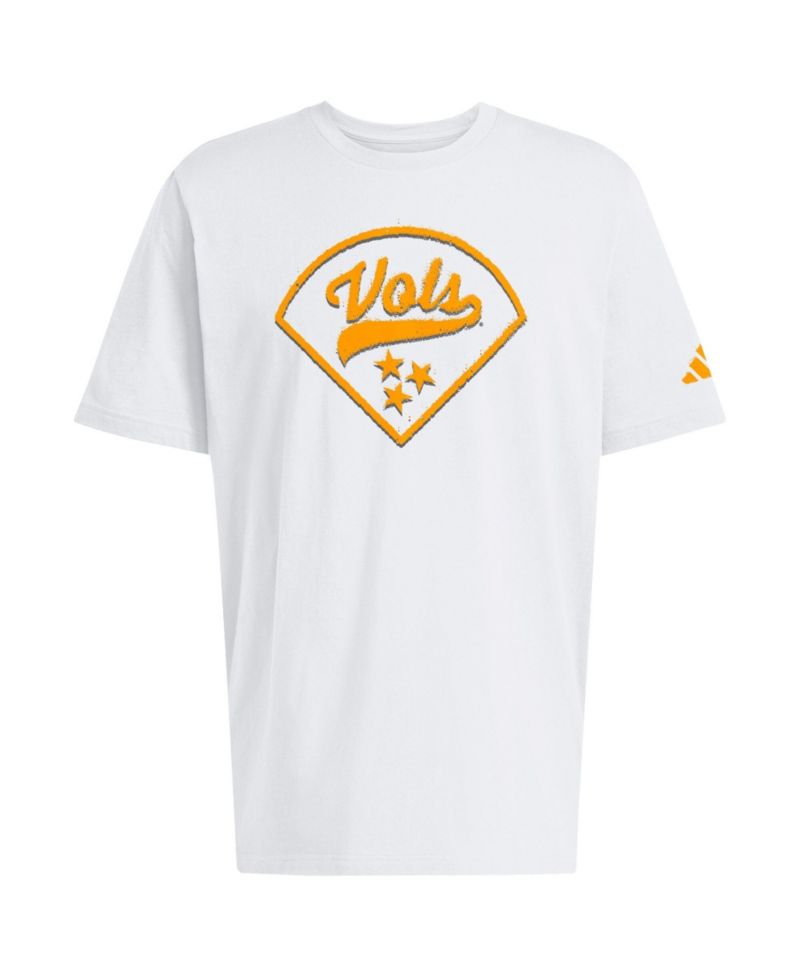 Men's White Tennessee Volunteers Baseball Fresh T-Shirt