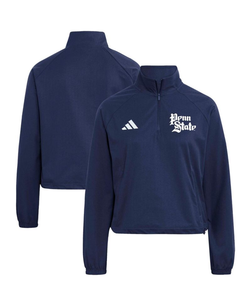 Women's Navy Penn State Nittany Lions Ultimate365 Woven Quarter-Zip Top