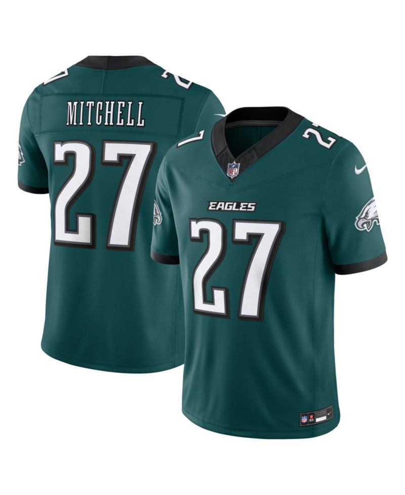 Men's Quinyon Mitchell Midnight Green Philadelphia Eagles Vapor F.U.S.E. Stitched Limited Jersey