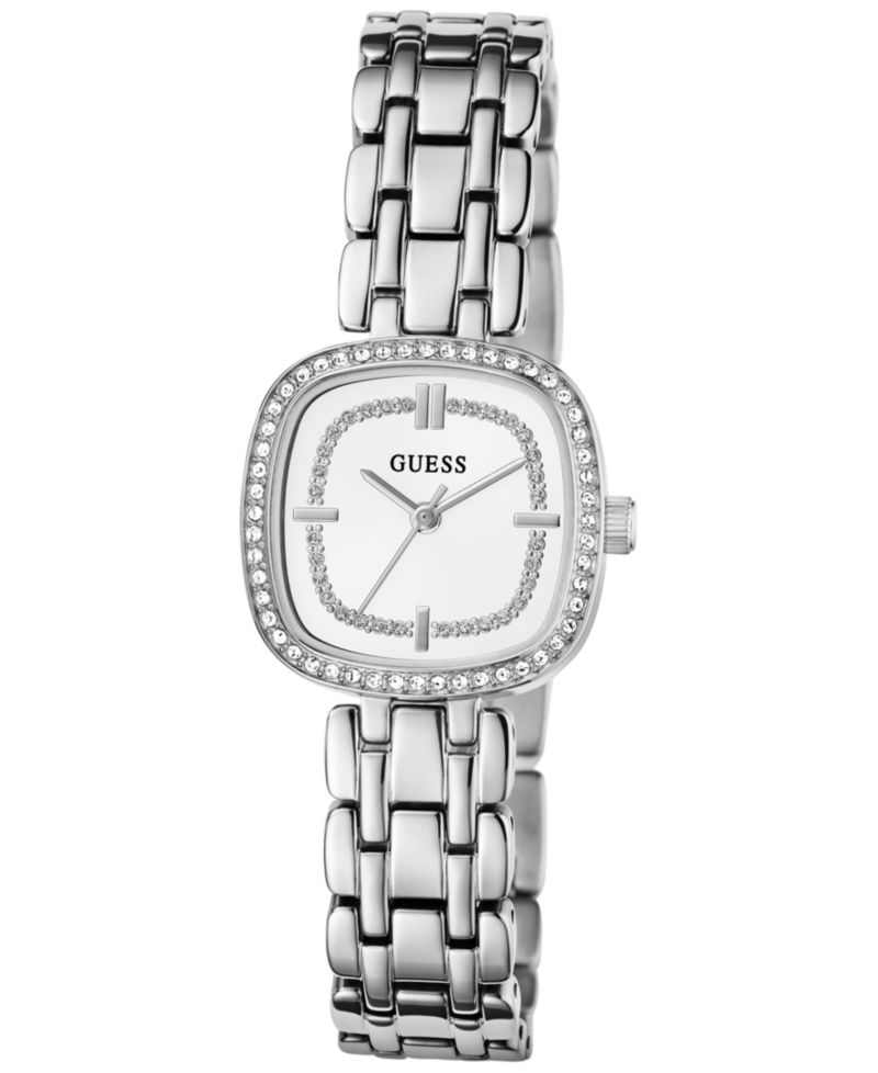 Women's Quartz Silver-Tone Stainless Steel Analog Watch, 25mm