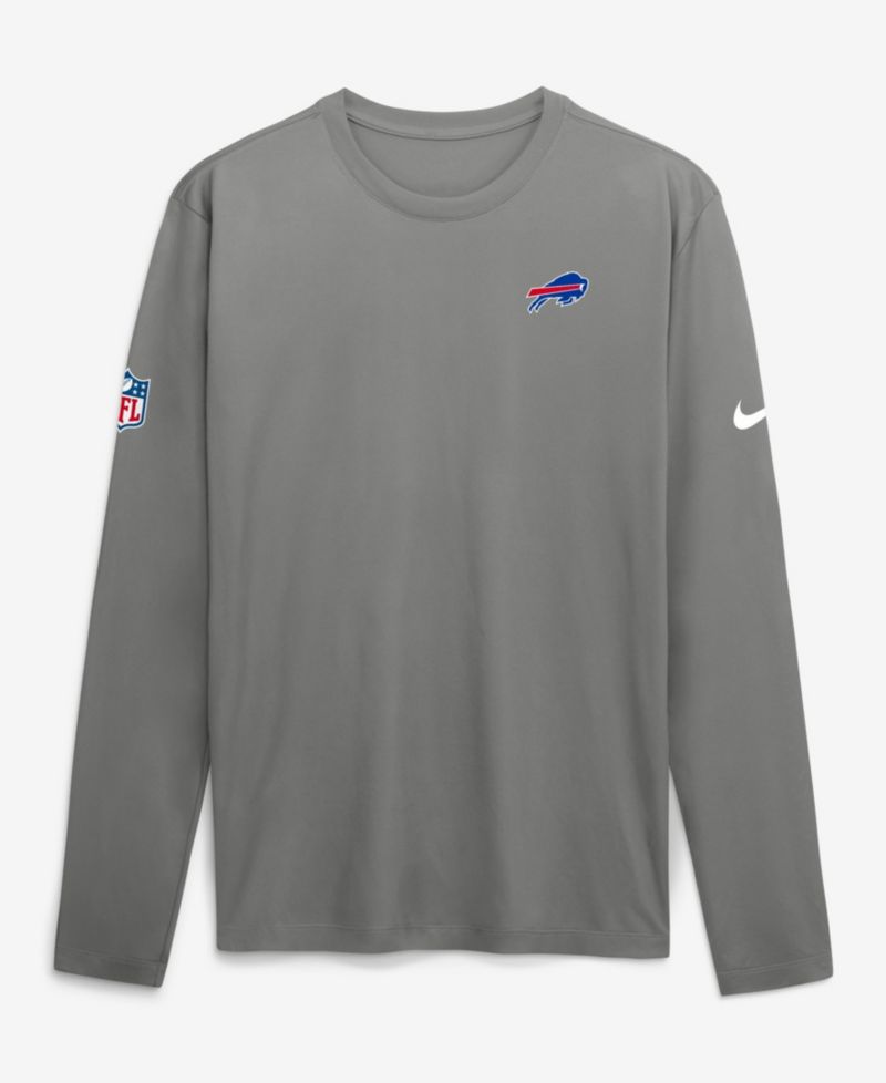 Men's Gray Buffalo Bills Legend Small Logo Dri-FIT Long Sleeve T-Shirt