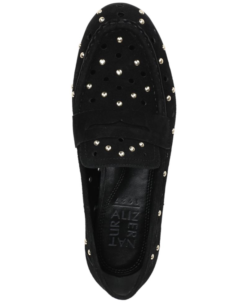 Women's Bloom-Stud Slip-On Loafers