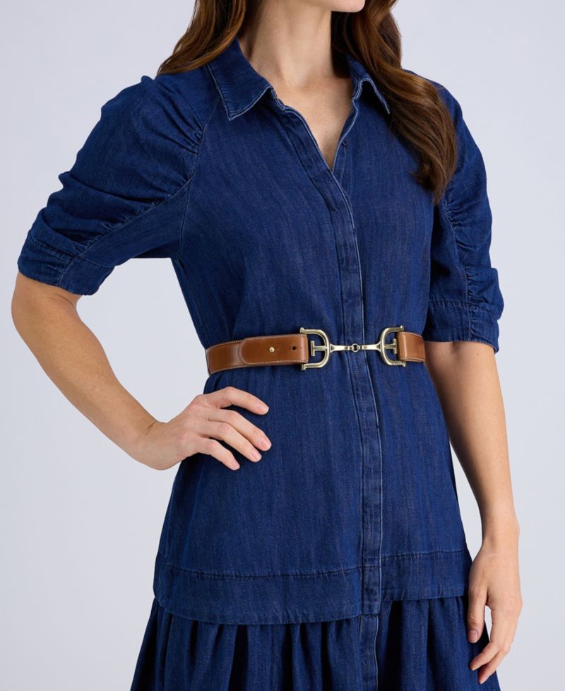 Women's Horse Bit Buckle Waist Belt