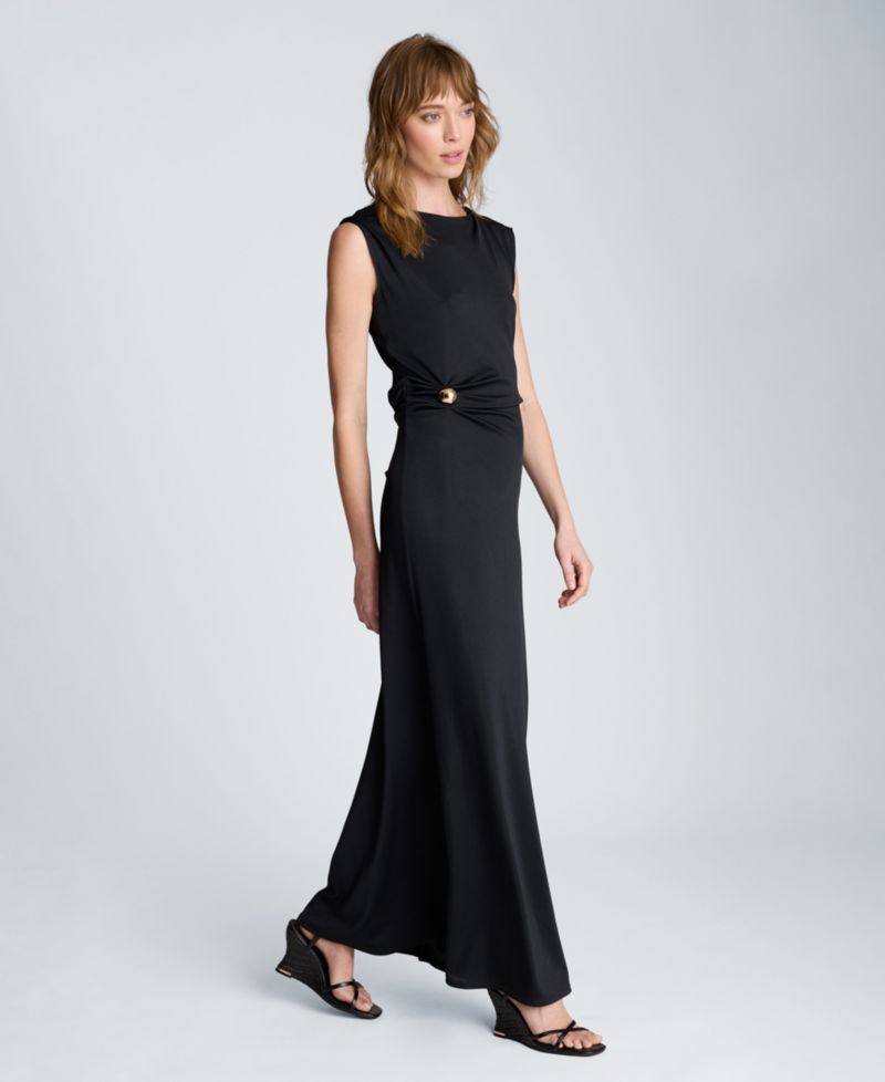 Women's Waist Drape Maxi Dress