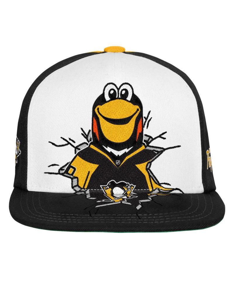 Big Boys and Girls Black Pittsburgh Penguins Mascot Snapback Hat