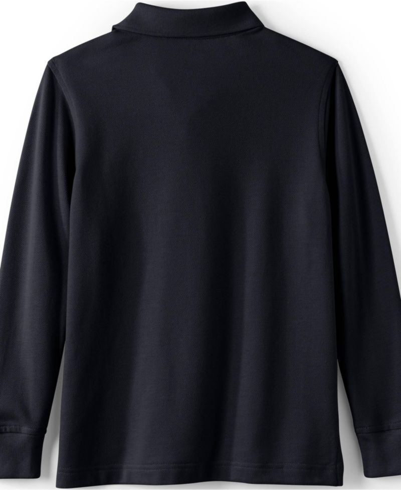 Kids Long Sleeve Mesh Polo Shirt