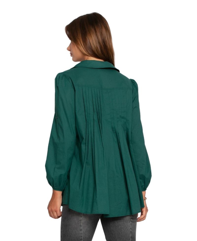 Women's Catch Feelings Pintuck Shirt