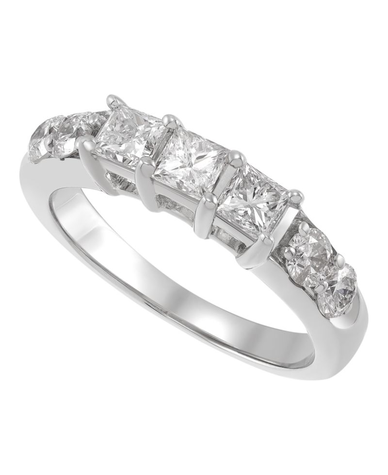 Macy's Diamond Princess Bridal Set (3 ct. t.w.) in 14k White Gold