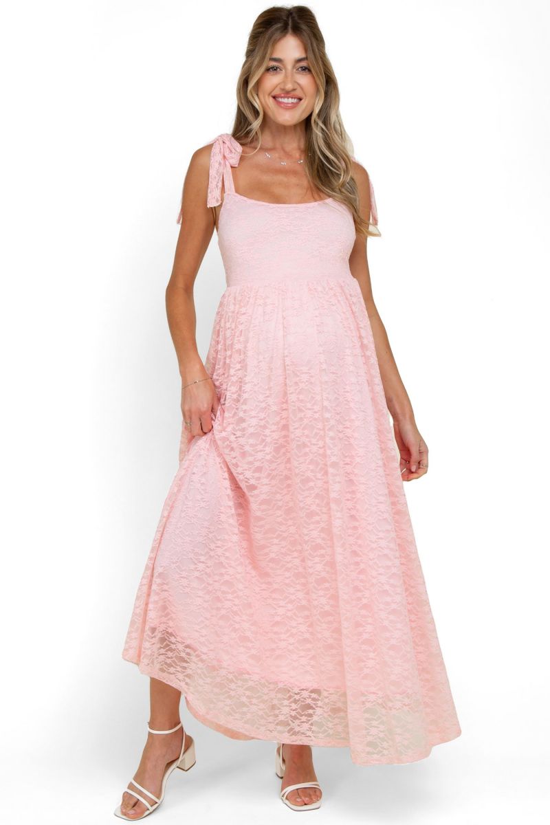 Women's Sleeveless Lace Maxi Dress