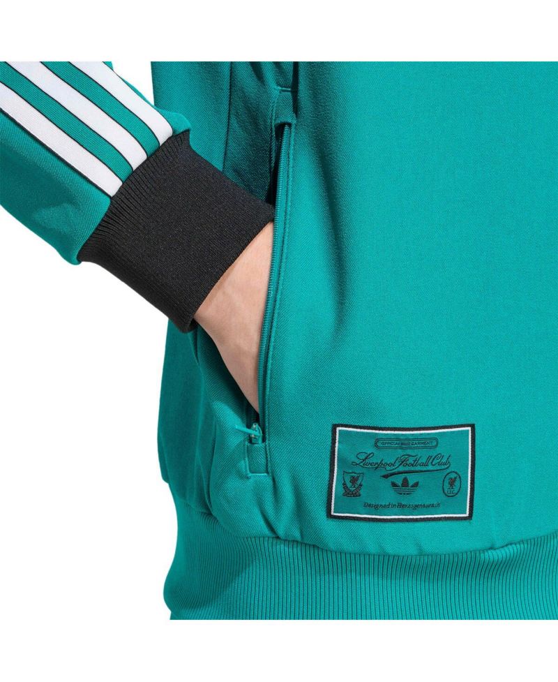 Men's Green Liverpool Terrace Icons Full-Zip Track Jacket