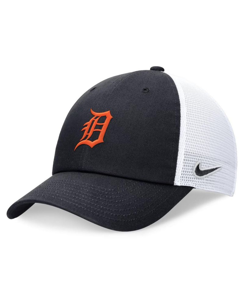 Men's Navy Detroit Tigers Evergreen Club Trucker Adjustable Hat