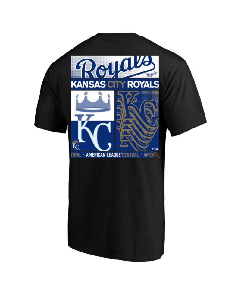 Men's Profile Black Kansas City Royals Big & Tall Two-Sided Graphic T-Shirt