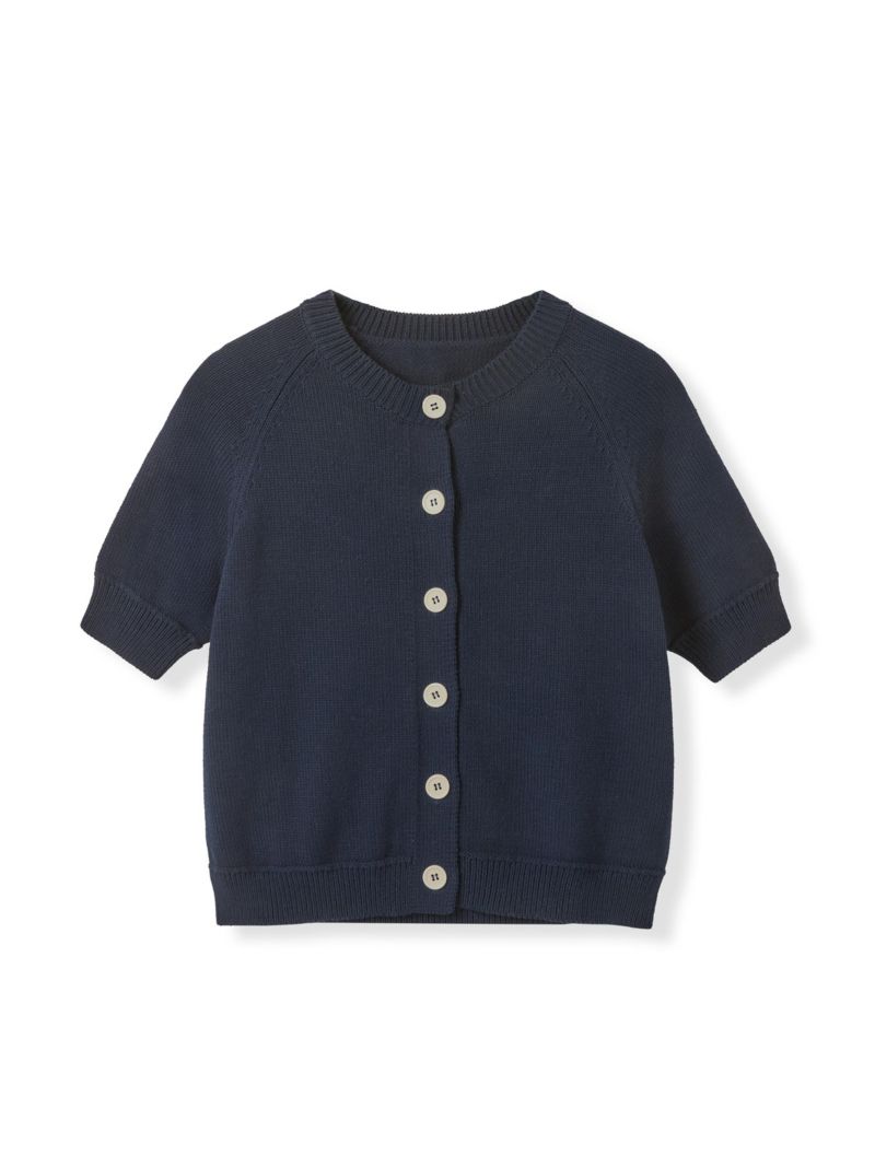 Women's Short Sleeve Knitted Cardigan
