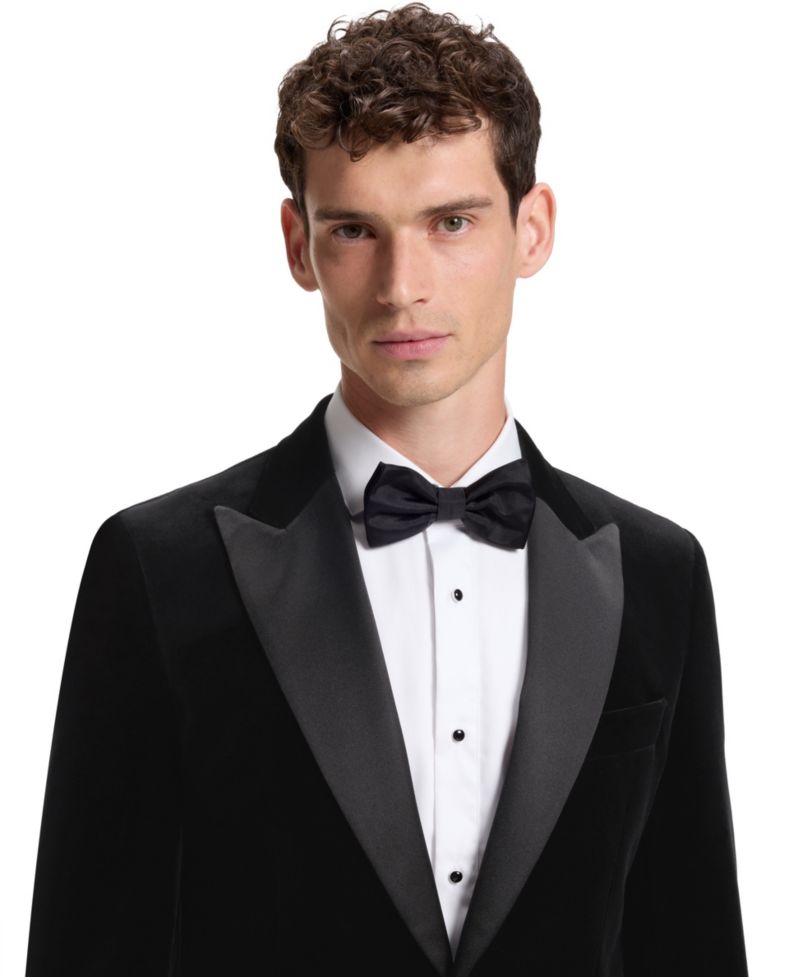 BOSS by Men's Cotton Velvet Slim-Fit Tuxedo Jacket