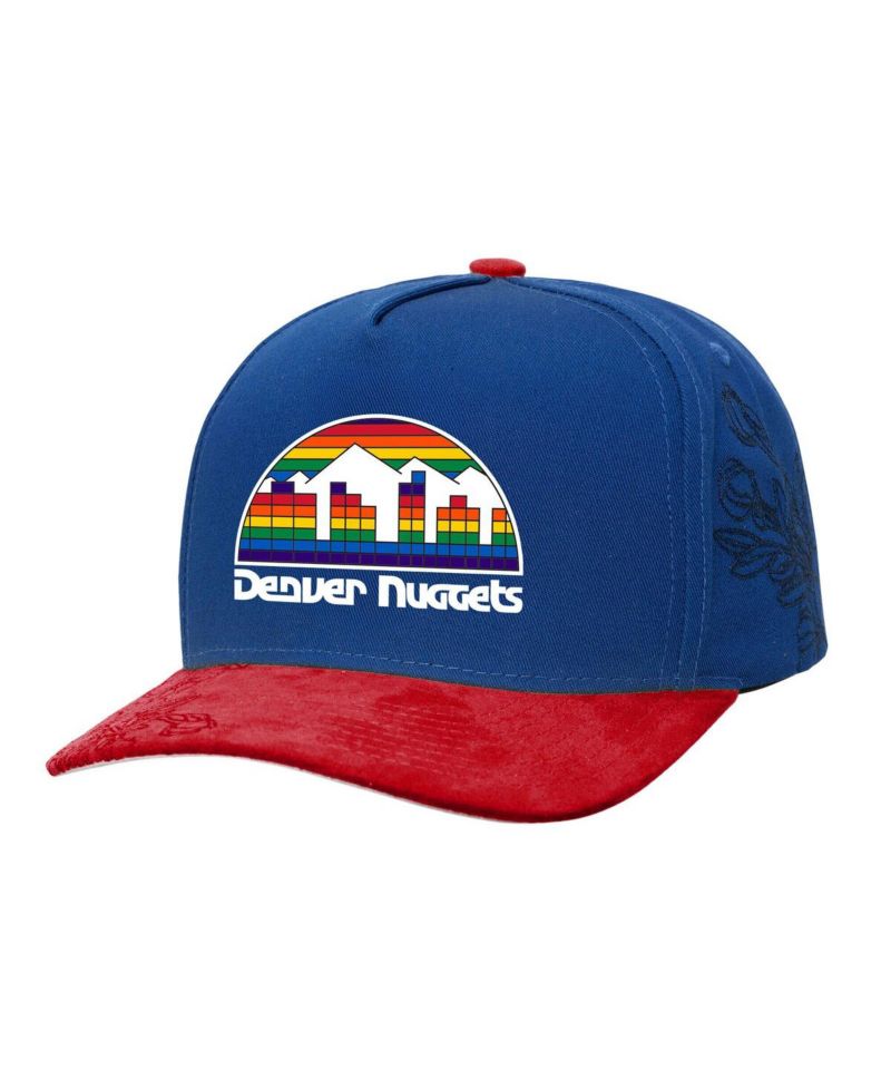 Men's Blue/Red Denver Nuggets May Flowers Adjustable Hat